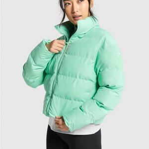 Gymshark Green Puffer Jacket Size Large
